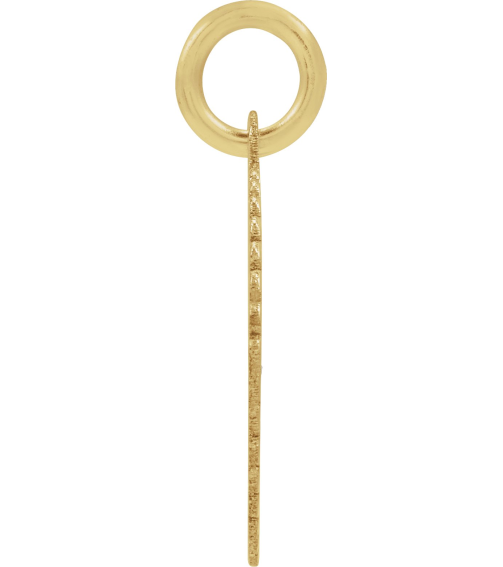 689251 Pendant 14K Yellow Gold-Plated Sterling Silver Initial B 15 X 17 Mm Polished Sunburst Initial Pendant