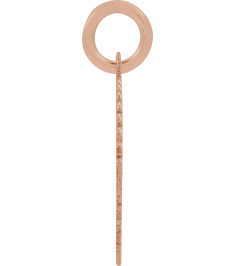 689251 Pendant 14K Rose Gold-Plated Sterling Silver Initial B 15 X 17 Mm Polished Sunburst Initial Pendant