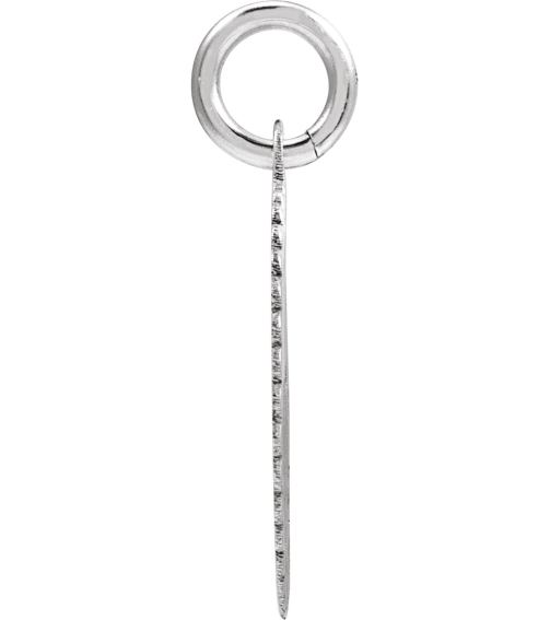 689251 Pendant 14K White Initial E 15 X 17 Mm Polished Sunburst Initial Pendant