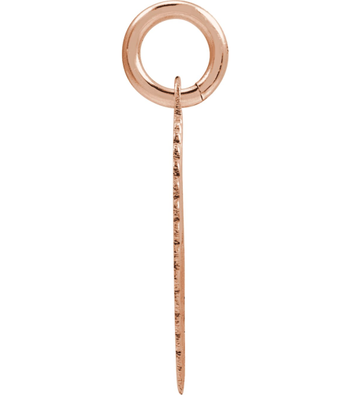 689251 Pendant 14K Rose Gold-Plated Sterling Silver Initial E 15 X 17 Mm Polished Sunburst Initial Pendant
