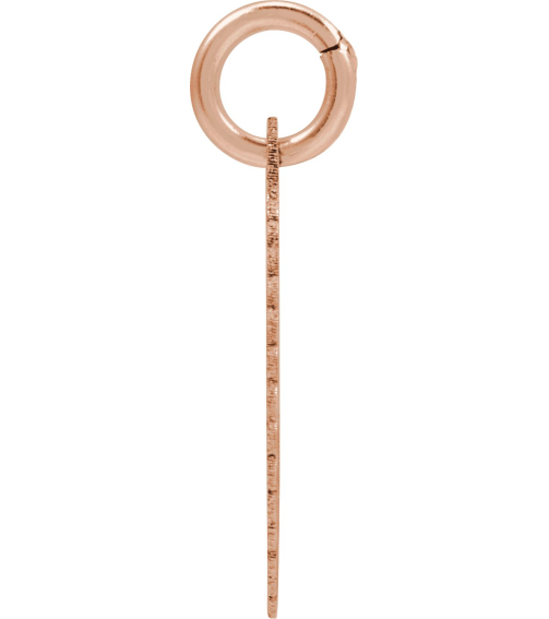 689251 Pendant 14K Rose Gold-Plated Sterling Silver Initial F 15 X 17 Mm Polished Sunburst Initial Pendant