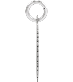 689251 Pendant 10K White Initial I 15 X 17 Mm Polished Sunburst Initial Pendant