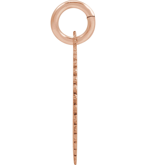 689251 Pendant 14K Rose Gold-Plated Sterling Silver Initial I 15 X 17 Mm Polished Sunburst Initial Pendant