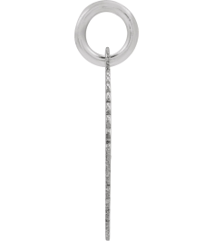 689251 Pendant 10K White Initial J 15 X 17 Mm Polished Sunburst Initial Pendant