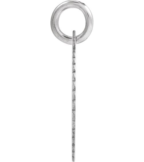 689251 Pendant 10K White Initial M 15 X 17 Mm Polished Sunburst Initial Pendant