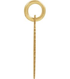 689251 Pendant 14K Yellow Gold-Plated Sterling Silver Initial N 15 X 17 Mm Polished Sunburst Initial Pendant
