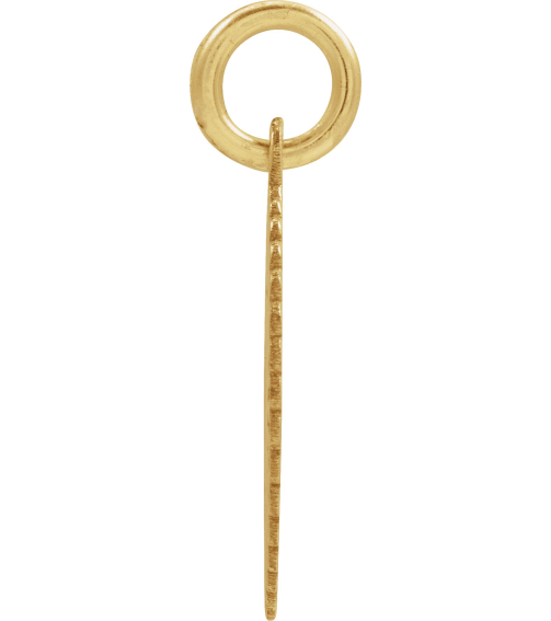 689251 Pendant 14K Yellow Gold-Plated Sterling Silver Initial N 15 X 17 Mm Polished Sunburst Initial Pendant
