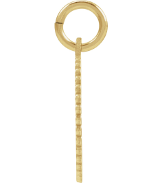 689251 Pendant 14K Yellow Gold-Plated Sterling Silver Initial Q 15 X 17 Mm Polished Sunburst Initial Pendant