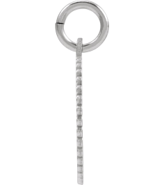 689251 Pendant 14K White Initial Q 15 X 17 Mm Polished Sunburst Initial Pendant
