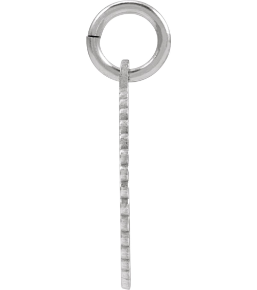 689251 Pendant 14K White Initial Q 15 X 17 Mm Polished Sunburst Initial Pendant