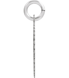 689251 Pendant 10K White Initial R 15 X 17 Mm Polished Sunburst Initial Pendant