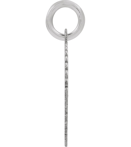 689251 Pendant 10K White Initial S 15 X 17 Mm Polished Sunburst Initial Pendant