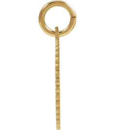 689251 Pendant 14K Yellow Gold-Plated Sterling Silver Initial U 15 X 17 Mm Polished Sunburst Initial Pendant