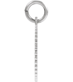 689251 Pendant 14K White Initial Y 15 X 17 Mm Polished Sunburst Initial Pendant