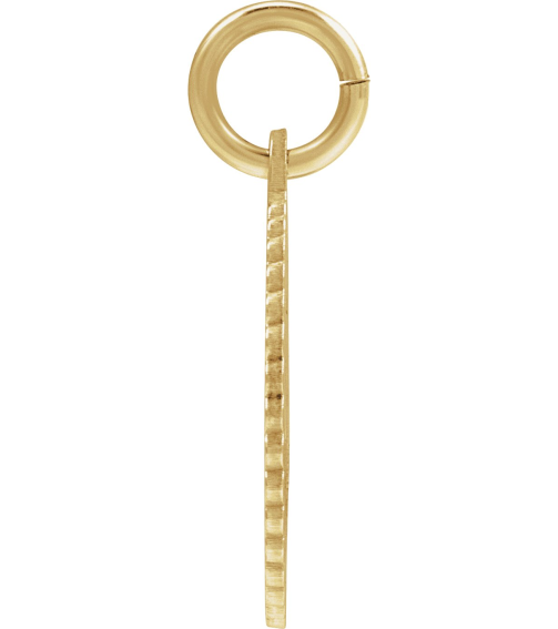 689251 Pendant 14K Yellow Gold-Plated Sterling Silver Initial Z 15 X 17 Mm Polished Sunburst Initial Pendant