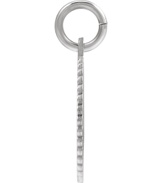 689251 Pendant 14K White Initial Z 15 X 17 Mm Polished Sunburst Initial Pendant