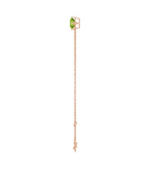 Brc935 Bracelet Set 14K Rose Round Natural Peridot 6 Mm 6 12-7 12 In Polished Natural Peridot Solitaire Bracelet