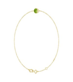 Brc935 Bracelet Set 14K Yellow Round Natural Peridot 5 Mm 6 12-7 12 In Polished Natural Peridot Solitaire Bracelet