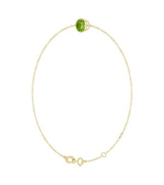 Brc935 Bracelet Set 14K Yellow Round Natural Peridot 6 Mm 6 12-7 12 In Polished Natural Peridot Solitaire Bracelet