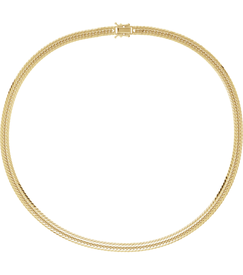 Ch1258 18K Yellow Curb 6.2 Mm 20 In Fold Over Clasp Polished Diamond Cut Triple Curb Chain