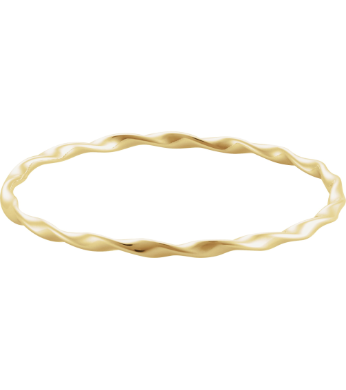Brc986 14K Yellow 3.8 Mm 7 12 In Polished Twisted Bangle Bracelet