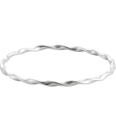 Brc986 Sterling Silver 3.8 Mm 7 12 In Polished Twisted Bangle Bracelet
