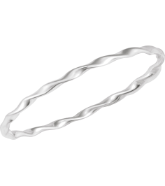 Brc986 Sterling Silver 3.8 Mm 7 12 In Polished Twisted Bangle Bracelet