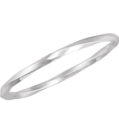 Brc990 Sterling Silver 4 Mm 7 12 In Polished Twisted Bangle Bracelet