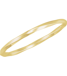 Brc990 14K Yellow 4 Mm 7 12 In Polished Twisted Bangle Bracelet
