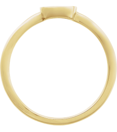 R50075 Ring 14K Yellow Polished Evil Eye Ring