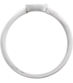 R50075 Ring Sterling Silver Polished Evil Eye Ring