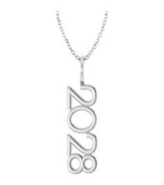 87773 Necklace 14K White 2028 30.3 X 8 Mm 16-18 In Polished 2028 Necklace