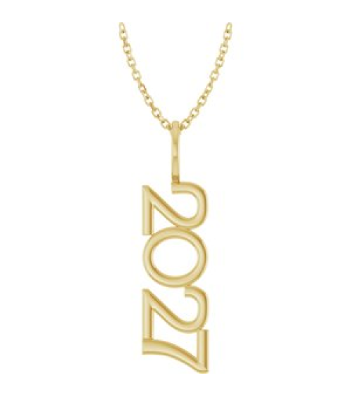 87773 Necklace 14K Yellow 2027 30 X 8 Mm 16-18 In Polished 2027 Necklace