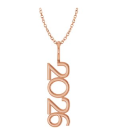 87773 Necklace 14K Rose 2026 30 X 11.6 Mm 16-18 In Polished 2026 Necklace