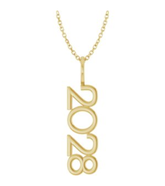 87773 Necklace 14K Yellow 2028 30.3 X 8 Mm 16-18 In Polished 2028 Necklace