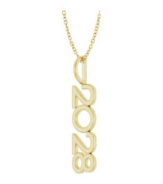 87773 Necklace 14K Yellow 2028 30.3 X 8 Mm 16-18 In Polished 2028 Necklace