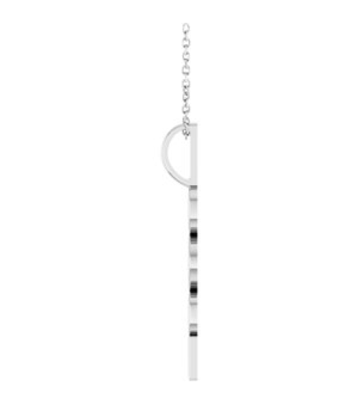 87773 Necklace Platinum 2027 30 X 8 Mm 16-18 In Polished 2027 Necklace