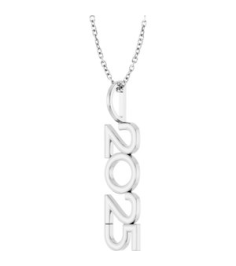 87773 Necklace 14K White 2025 29.8 X 8 Mm 16-18 In Polished 2025 Necklace