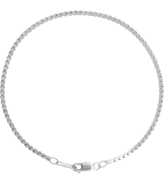Ch902 Sterling Silver Serpentine 1.7 Mm 7 In Lobster Clasp Polished Serpentine Chain