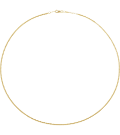 Ch902 14K Yellow Serpentine 1.7 Mm 18 In Lobster Clasp Polished Serpentine Chain