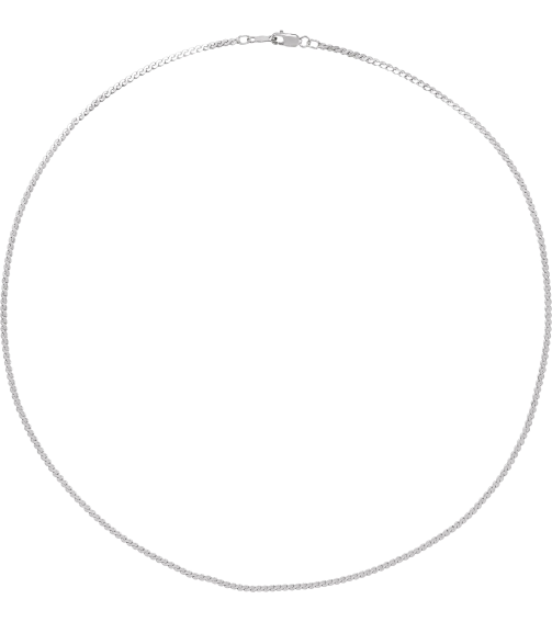Ch902 Sterling Silver Serpentine 1.7 Mm 16 In Lobster Clasp Polished Serpentine Chain