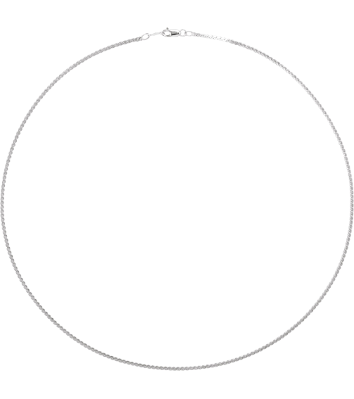 Ch902 Sterling Silver Serpentine 1.7 Mm 18 In Lobster Clasp Polished Serpentine Chain