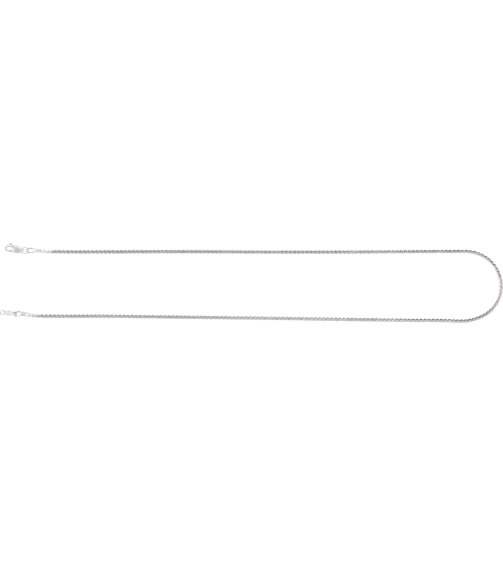 Ch902 Sterling Silver Serpentine 1.7 Mm 18 In Lobster Clasp Polished Serpentine Chain