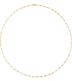 Ch1260 14K Yellow Gold Filled Cable 1.7 Mm 20 In Lobster Clasp Polished Satellite Bar Cable Chain