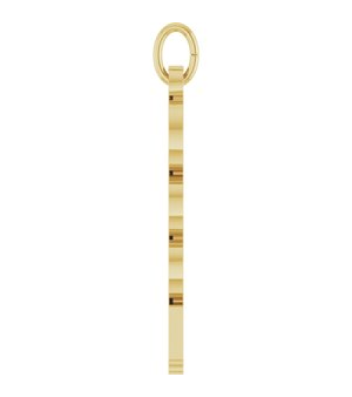 88746 Pendant 14K Yellow 2025 19.1 X 5.4 Mm Polished Petite Year Pendant