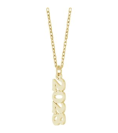 88746 Necklace 14K Yellow 2028 19.1 X 5.4 Mm 18 In Polished Petite Year Necklace