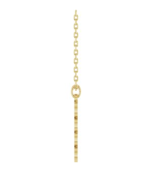 88746 Necklace 14K Yellow 2026 19.1 X 5.4 Mm 18 In Polished Petite Year Necklace