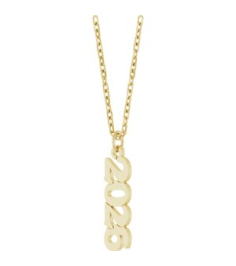 88746 Necklace 14K Yellow 2026 19.1 X 5.4 Mm 18 In Polished Petite Year Necklace