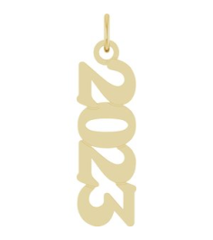 88746 Pendant 14K Yellow 2023 19.1 X 5.4 Mm Polished Petite Year Pendant
