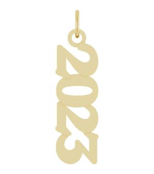 88746 Pendant 14K Yellow 2023 19.1 X 5.4 Mm Polished Petite Year Pendant